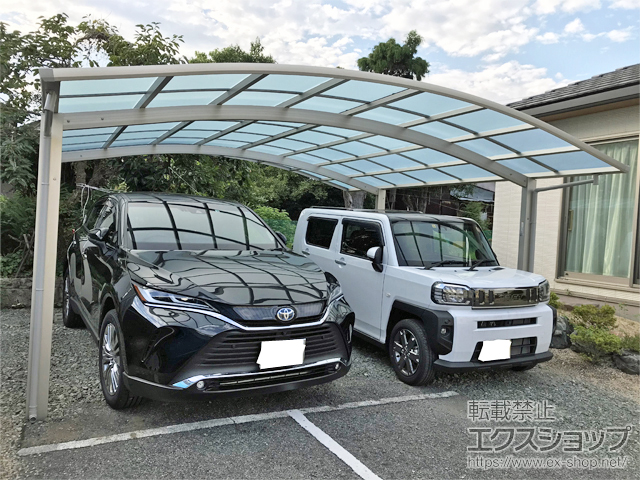山口県周南市ののカーポート アリュース ツイン　積雪〜20cm対応 施工例
