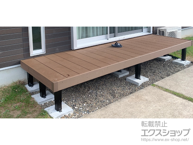 千葉県木更津市ののウッドデッキ リウッドデッキ 200 施工例