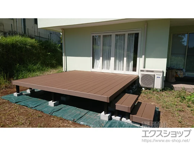 静岡県沼津市のYKKAPのウッドデッキ リウッドデッキ 200 施工例