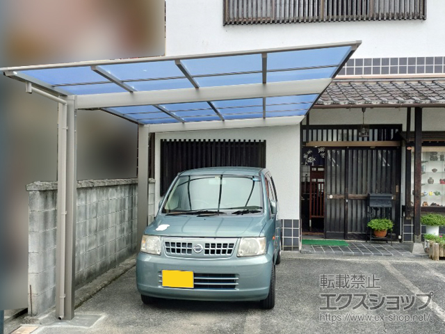 岡山県美作市ののカーポート ネスカF (フラットスタイル) 積雪〜20cm対応 施工例