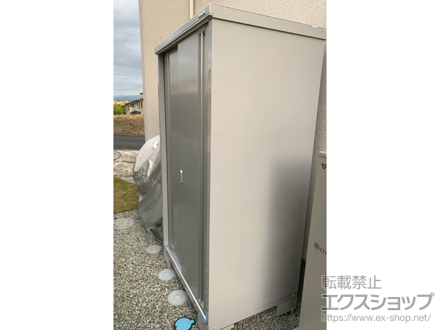 和歌山県橋本市のの物置・屋外倉庫 シンプリー 一般型 1100×755×1903 MJX-117E-P-PS 施工例