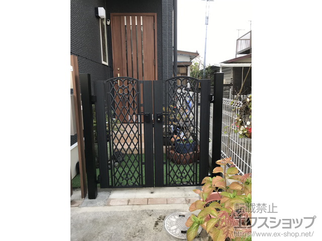 千葉県千葉市のの門扉 ジョイラルA型 両開き　 施工例