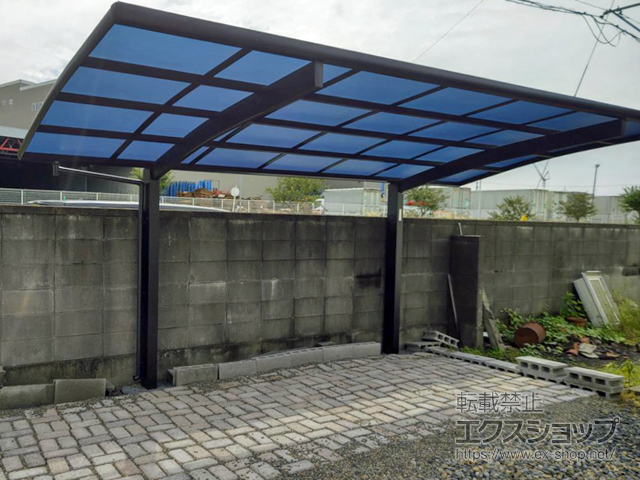茨城県古河市ののカーポート プレシオスポート 積雪〜20cm対応 施工例