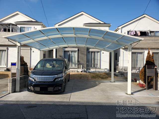 茨城県取手市ののカーポート アリュース ツイン　積雪〜20cm対応 施工例
