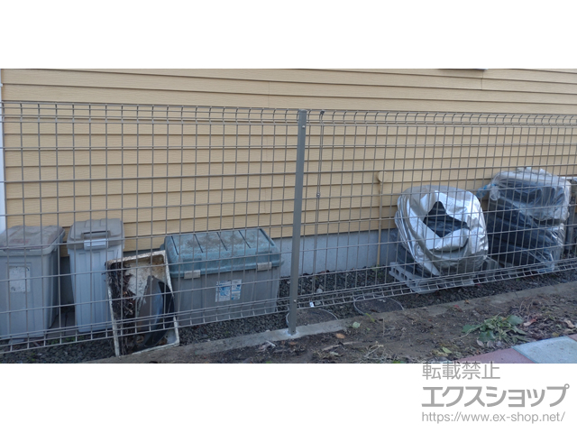 宮城県仙台市ののフェンス・柵 イーネットフェンスA1F型 自由柱タイプ 施工例