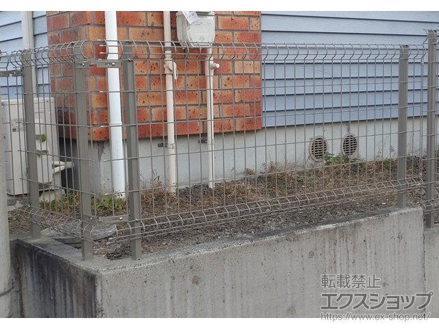 宮城県仙台市ののフェンス・柵 イーネットフェンスA1F型 自由柱タイプ 施工例