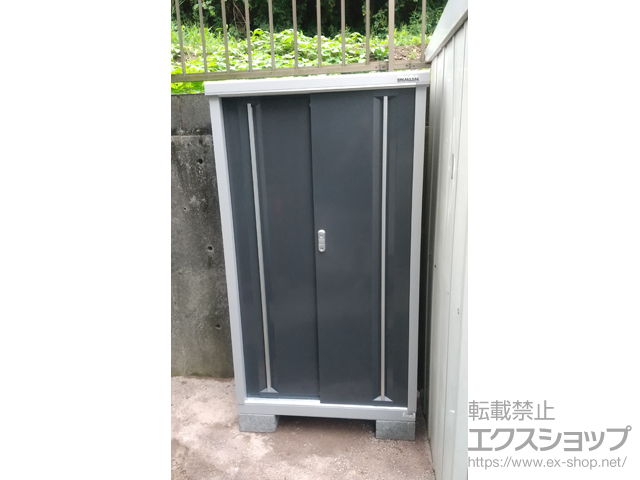東京都八王子市のの物置・屋外倉庫 シンプリー 一般型 900×415×1603 MJX-094D-P-CG 施工例