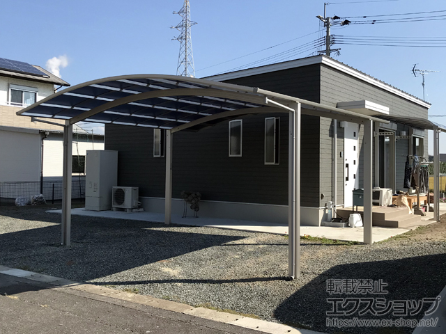佐賀県佐賀市ののカーポート アリュース ツイン　積雪〜20cm対応 施工例