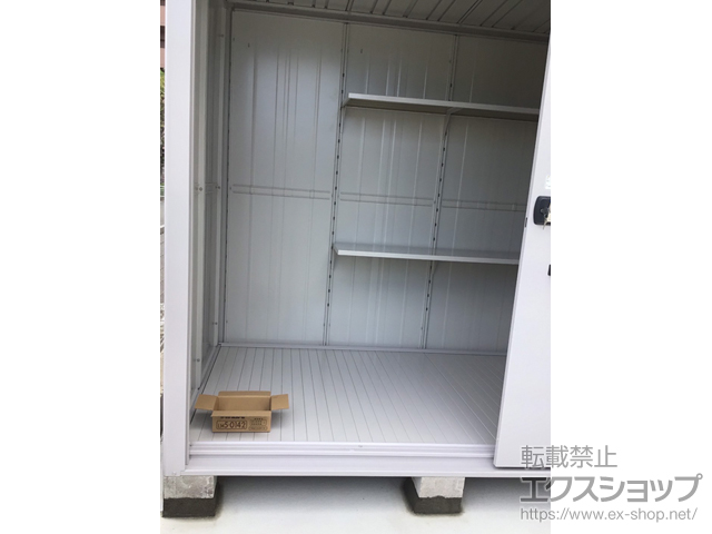 福岡県行橋市のの物置・屋外倉庫 エルモ 積雪型 2220×1520×2360 LMDS-2215H-CB 施工例