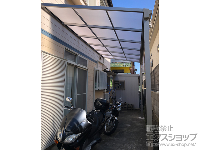 長崎県長崎市ののテラス屋根 ソラリア F型 テラスタイプ 単体 積雪〜20cm対応 施工例