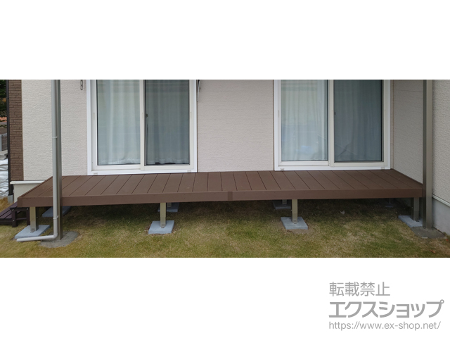 長野県安曇野市ののテラス屋根 ソラリア R型 1500 テラスタイプ 単体 積雪〜50cm対応 施工例