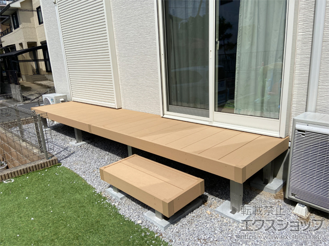 千葉県流山市ののウッドデッキ リウッドデッキ 200 施工例