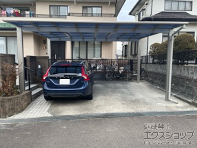 宮城県仙台市ののカーポート エフルージュ ツイン FIRST 積雪〜20cm対応 施工例