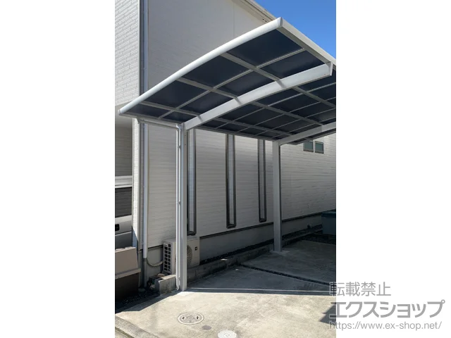 大阪府堺市のLIXIL(リクシル)のカーポート ネスカR (ラウンドスタイル) 積雪～20cm対応 施工例