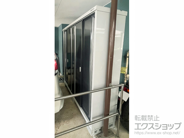 東京都杉並区のの物置・屋外倉庫 シンプリー 一般型 1940×515×1903 MJX-195E-P-CG 施工例
