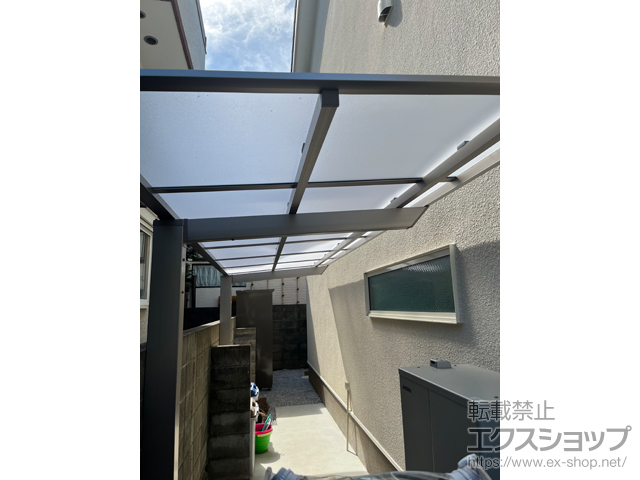 東京都杉並区ののサイクルポート・駐輪場 ネスカFミニ (フラットスタイル) 積雪〜20cm対応 施工例