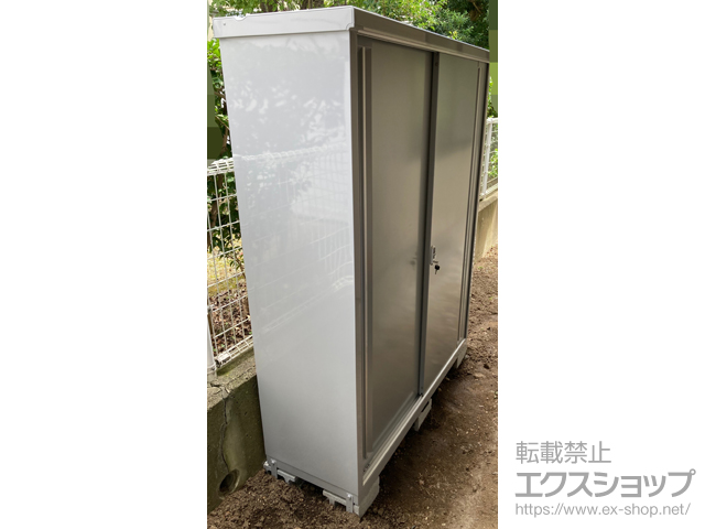 大阪府枚方市のの物置・屋外倉庫 シンプリー 一般型 1520×515×1903 MJX-155E-P-PS 施工例