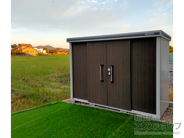 福井県越前市のの物置・屋外倉庫 エルモ 積雪型 2920×1170×2121 LMDS-2911-DW 施工例