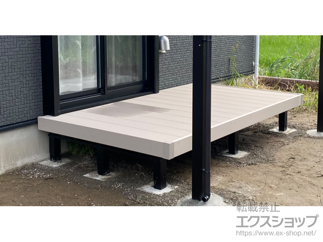 千葉県茂原市ののウッドデッキ リウッドデッキ 200 施工例