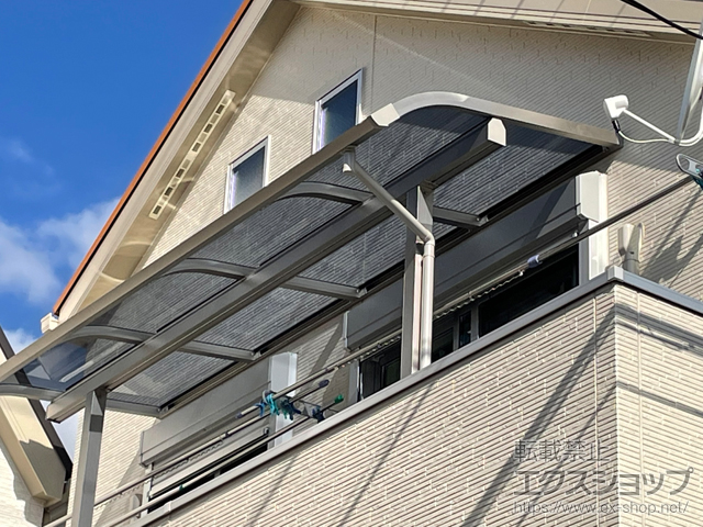 東京都国立市ののバルコニー・ベランダ屋根 プレシオステラスII R型 屋根タイプ 単体 積雪〜20cm対応 施工例