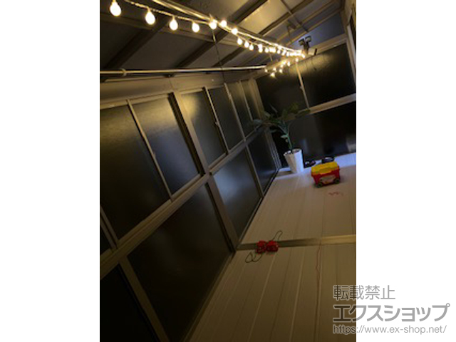 埼玉県さいたま市ののテラス囲い・サンルーム サニージュ F型 床納まり ランマ無 積雪〜20cm対応 施工例