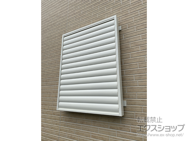 茨城県取手市のLIXIL リクシル（トステム）の面格子・窓格子 目隠し可動ルーバー 引違い窓用 施工例