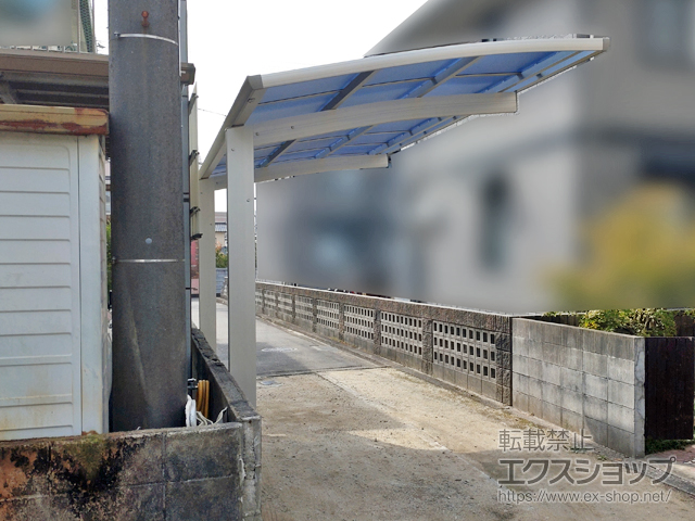 愛媛県松山市ののカーポート プレシオスポート 積雪〜20cm対応 施工例