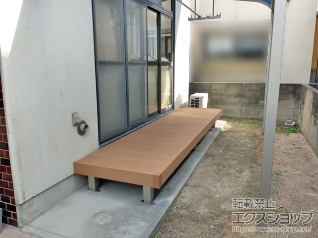 愛媛県松山市ののウッドデッキ マージウッドデッキ 施工例