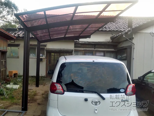 山形県酒田市のYKKAPのカーポート アリュース　積雪～20cm対応 施工例