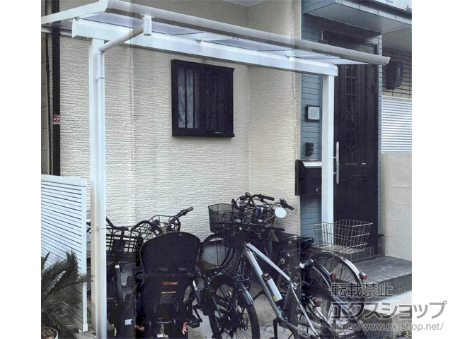 兵庫県尼崎市のYKKAPのテラス屋根 ソラリア F型 テラスタイプ 単体 積雪〜20cm対応 施工例