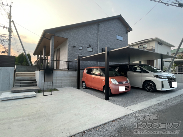 鹿児島県霧島市ののカーポート カーポートSCワイド 積雪〜20cm対応 施工例