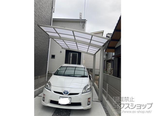 岡山県岡山市ののカーポート プレシオスポート 積雪〜20cm対応 施工例