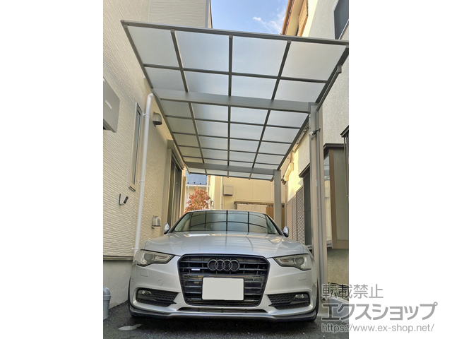 東京都練馬区ののカーポート ネスカF (フラットスタイル) 積雪〜20cm対応 施工例