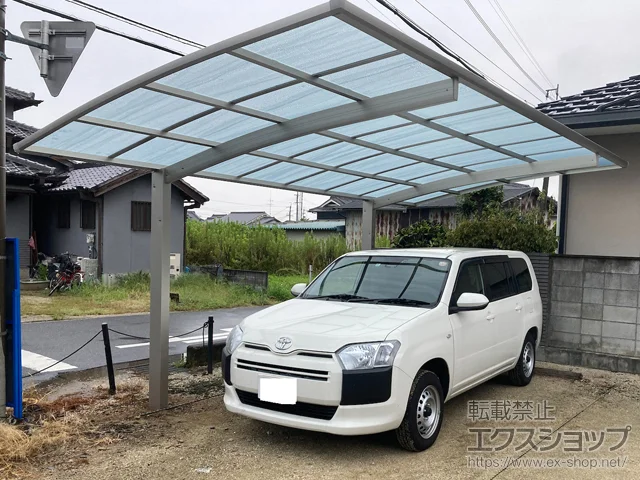 奈良県磯城郡田原本町のYKKAPのカーポート アリュース　積雪～20cm対応 施工例