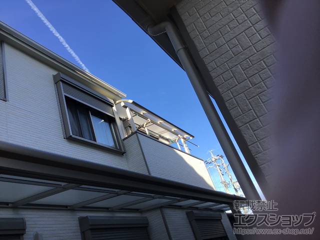 愛知県一宮市ののバルコニー・ベランダ屋根 ソラリア R型 屋根タイプ 単体 積雪〜20cm対応 施工例