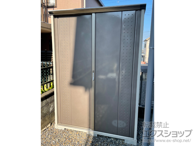 京都府宇治市のの物置・屋外倉庫 グランプレステージジャンプ 1488×900×2100 GP-159H-T-CB 施工例