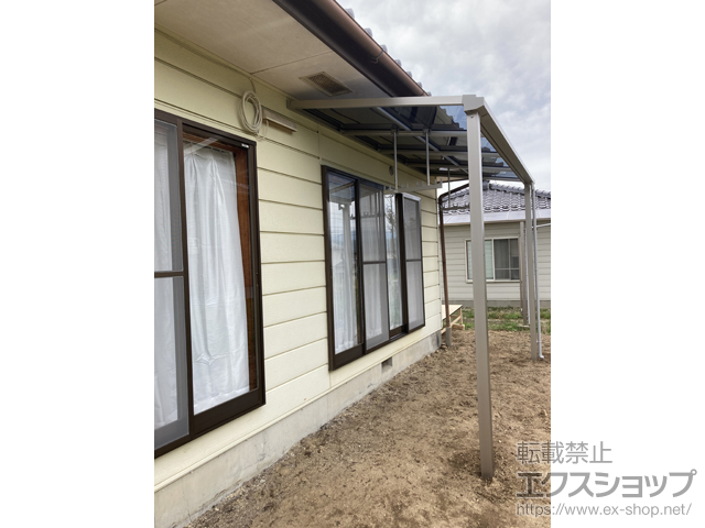 長野県下伊那郡下條村ののテラス屋根 ソラリア F型 テラスタイプ 単体 積雪〜20cm対応 施工例