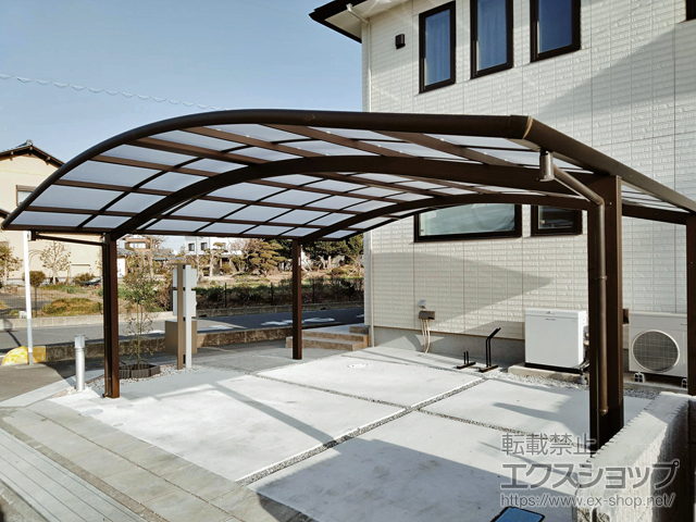 埼玉県桶川市ののカーポート プレシオスポート ワイド 積雪〜20cm対応 施工例