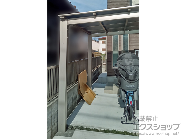 東京都調布市ののサイクルポート・駐輪場 ネスカFミニ (フラットスタイル) 積雪〜20cm対応 施工例