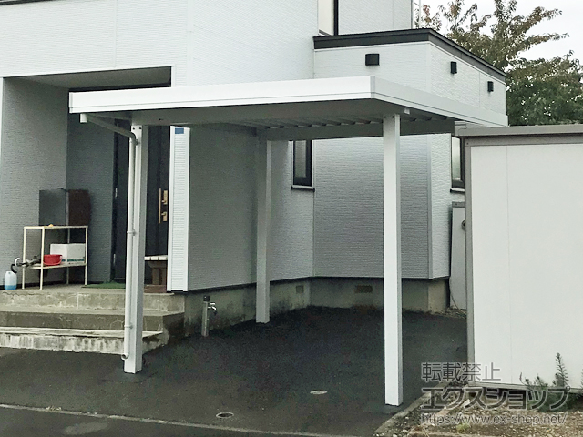 北海道札幌市ののカーポート ジーポートPro 積雪150cm対応 4本角柱 施工例