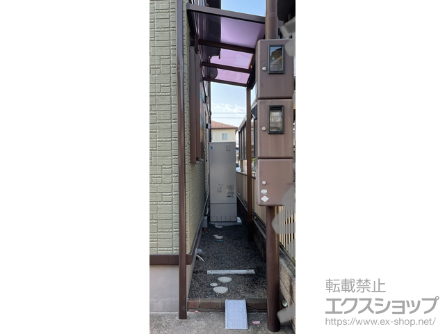 滋賀県野洲市ののテラス屋根 ソラリア F型 テラスタイプ 単体 積雪〜20cm対応 施工例