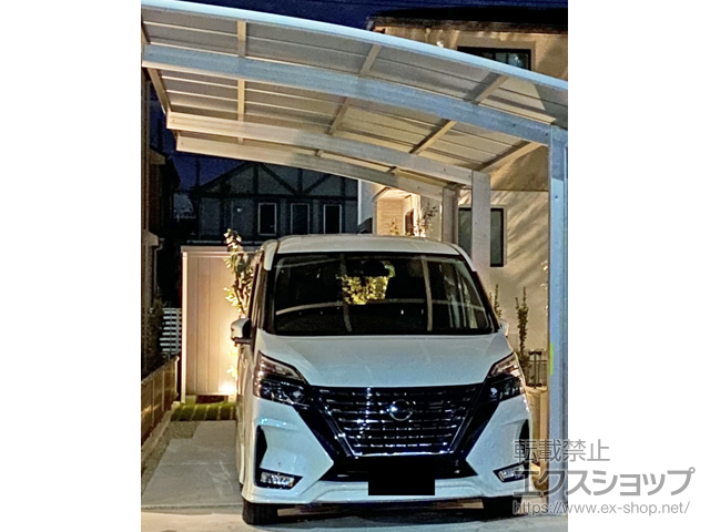 埼玉県越谷市ののカーポート アリュース 延長　積雪〜20cm対応 施工例