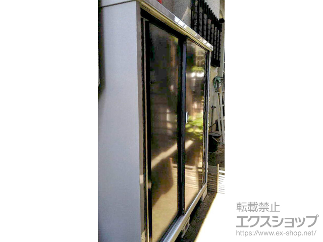 広島県広島市のの物置・屋外倉庫 シンプリー 一般型 1520×515×1603 MJX-155D-CG 施工例