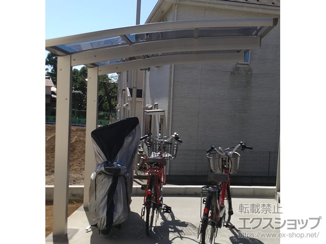 神奈川県厚木市ののサイクルポート・駐輪場 プレシオスポート ミニ 積雪〜20cm対応 施工例