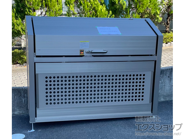 福島県郡山市ののゴミステーション GPSN-1814-07SC ゴミストッカー PS型 スリムタイプ 施工例