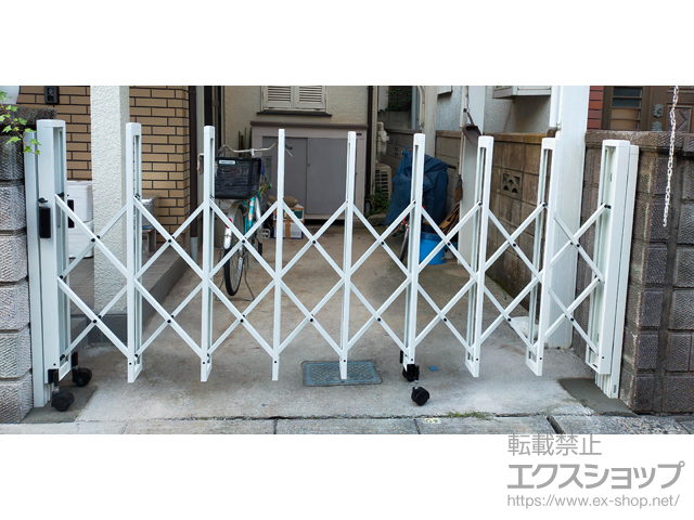 千葉県市川市ののカーゲート トリップゲートII 1型 シンプル ノンレール 片開き *26S 施工例