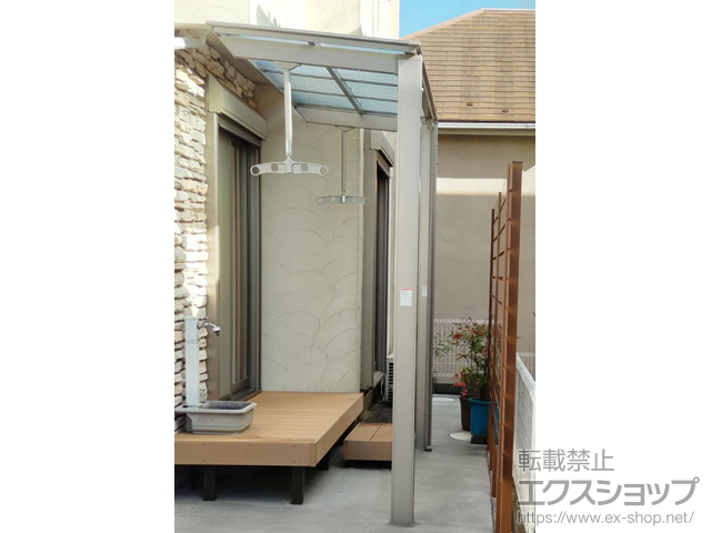 神奈川県横浜市ののテラス屋根 フーゴF 独立テラスタイプ 単体 積雪〜20cm対応 施工例