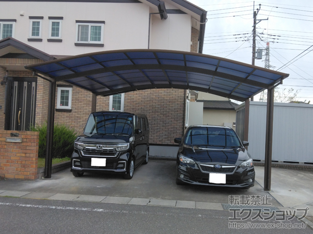 群馬県邑楽郡板倉町ののカーポート アリュース ツイン　積雪〜20cm対応 施工例