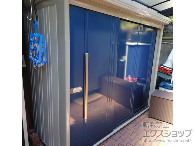 静岡県静岡市のの物置・屋外倉庫 Mr.ストックマンダンディ 一般型 2532×1222×2110 ND-2512-DB 施工例