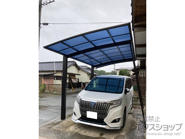 福岡県嘉麻市ののカーポート アリュース　積雪〜20cm対応 施工例